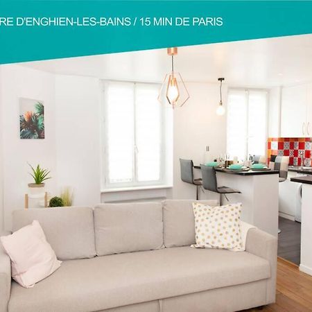 Coeur De Ville Enghien Les Bains - 2 Pieces Lumineux Et Chaleureux - 15 Min De Paris Luaran gambar